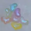 Acrylic heart-shaped hanging hole mermaid girl luminous aurora pearl mobile phone pendant Item Picture
